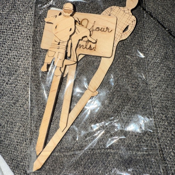 New Wooden  humorous Plant Markers Set T2 - Picture 3 of 4